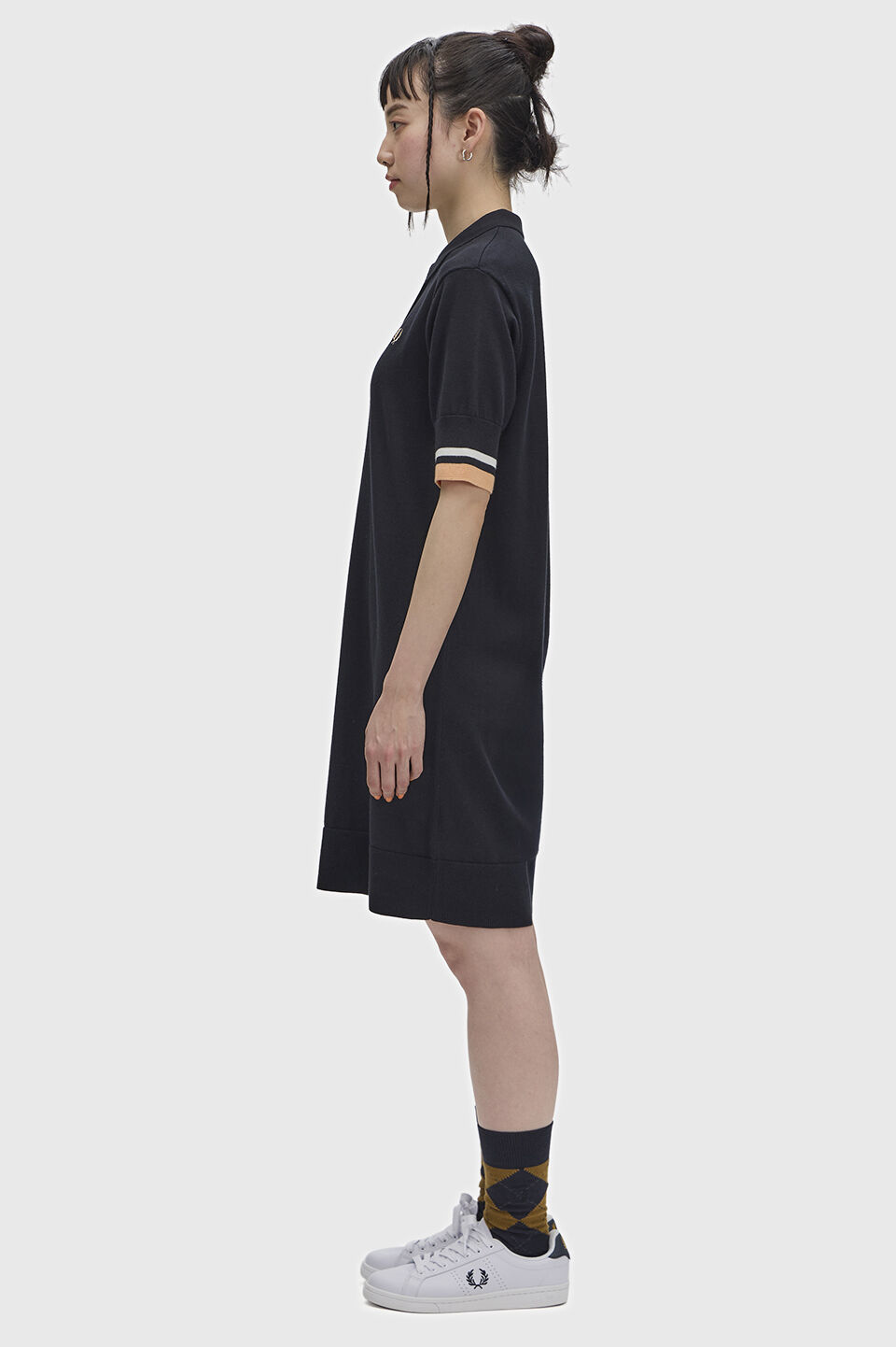 FRED PERRY 「Bold Tipped Knitted Shirt Dress」|ワンピース|