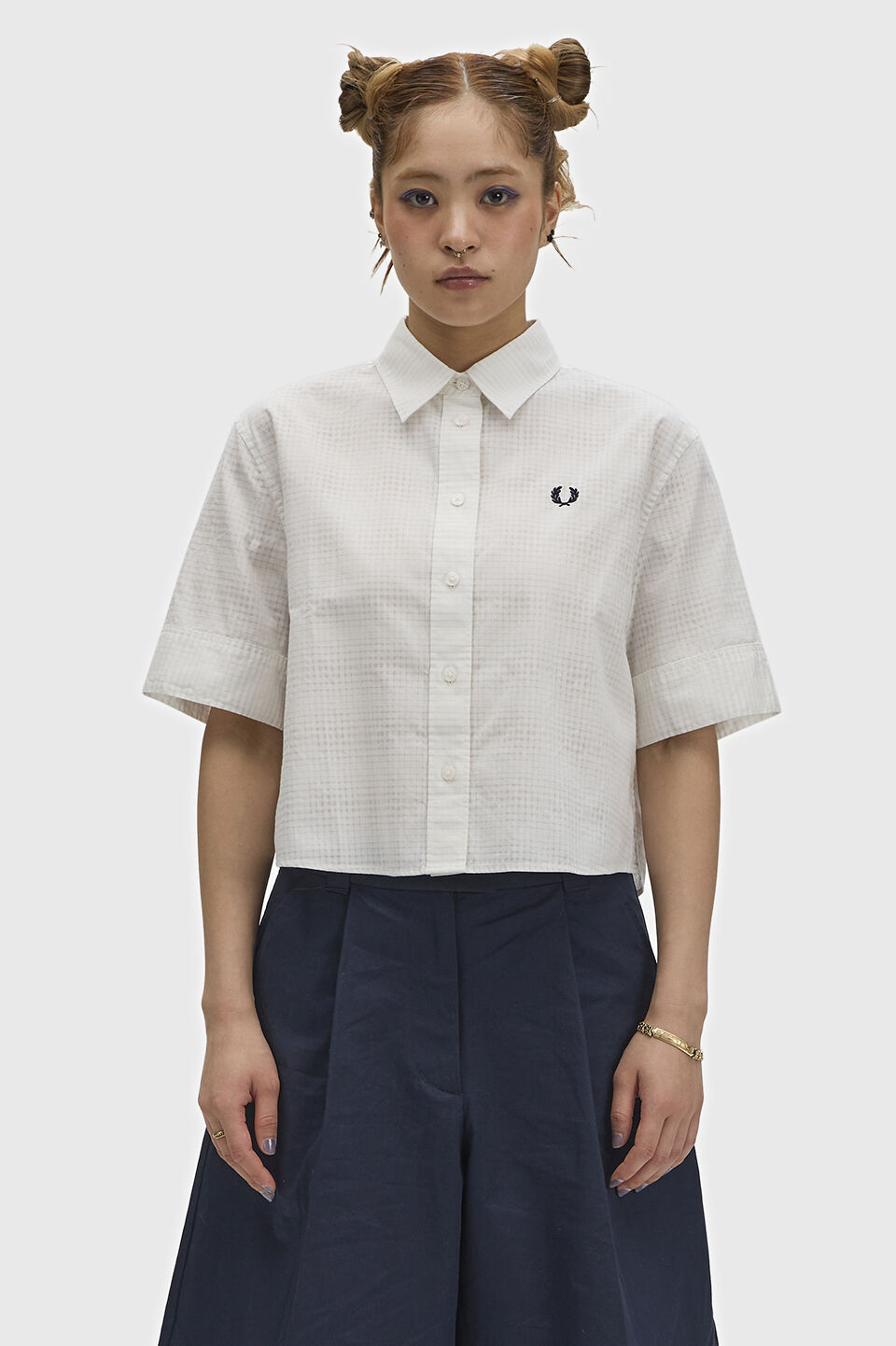 FRED PERRY 「Open Weave Chequerboard Shirt」|シャツ・ブラウス|