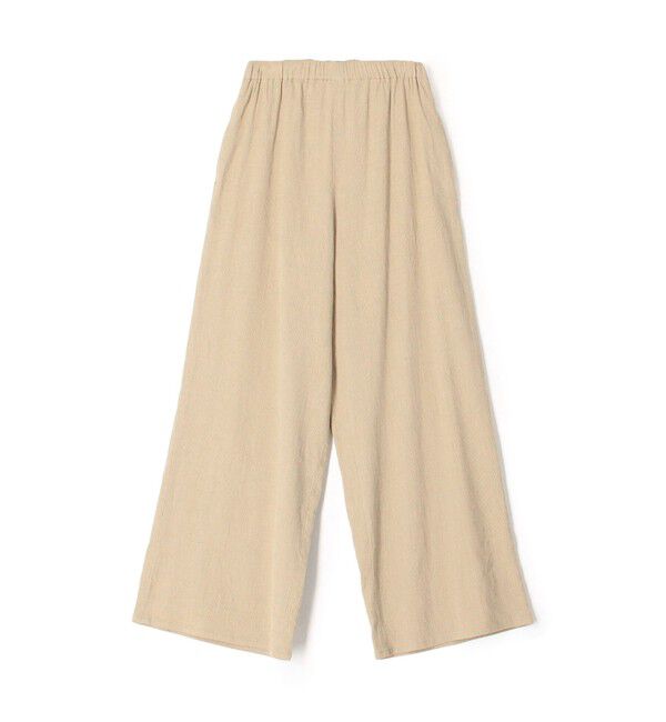 GALERIE VIE「コットンリネンストレッチ イージーワイドパンツ」|その他|43 ベージュ