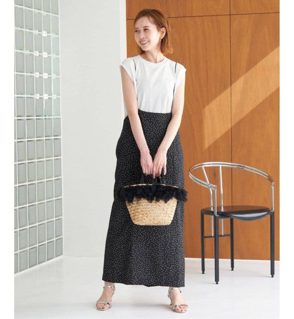 SLOBE IENA「《追加/2枚セット》アイラインキャミワンピース&times;ノースリーブTEEセット」|ワンピース|
