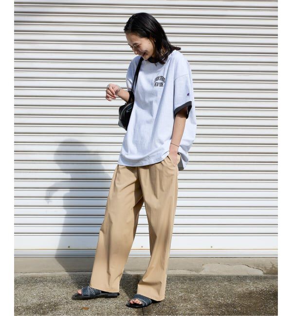 JOURNAL STANDARD「《追加5》【撥水/接触冷感/洗える/UVカット】リネンナイロンストレッチワイドパンツ」|その他|
