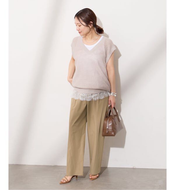 JOURNAL STANDARD「《追加5》【撥水/接触冷感/洗える/UVカット】リネンナイロンストレッチワイドパンツ」|その他|
