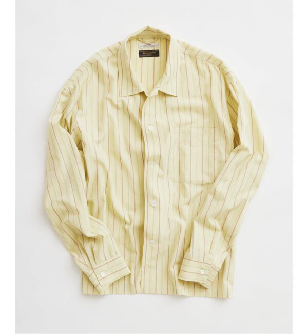 JOURNAL STANDARD relume「JAMES FABRIC / ジェームスファブリック レーヨンブレンド ストライプ シャツ」|シャツ・ブラウス|グリーン B