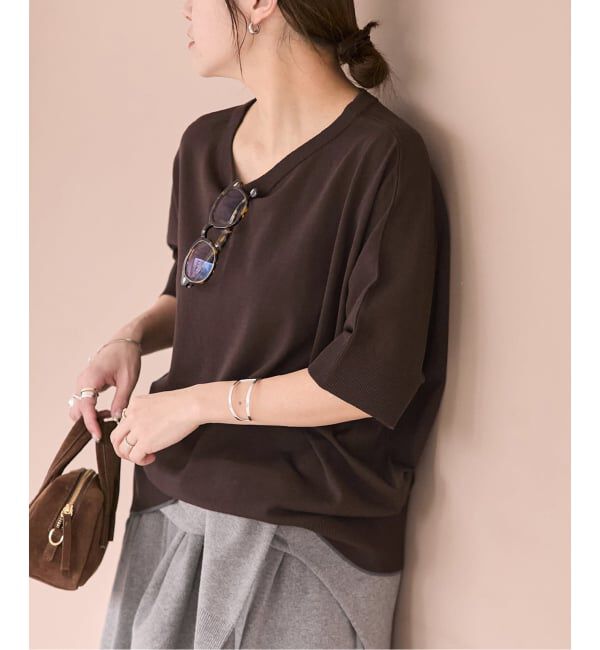 JOURNAL STANDARD「【UVカット/洗える/接触冷感】WASHABLE COOL UV ドルマンプルオーバー」|ニット・セーター|