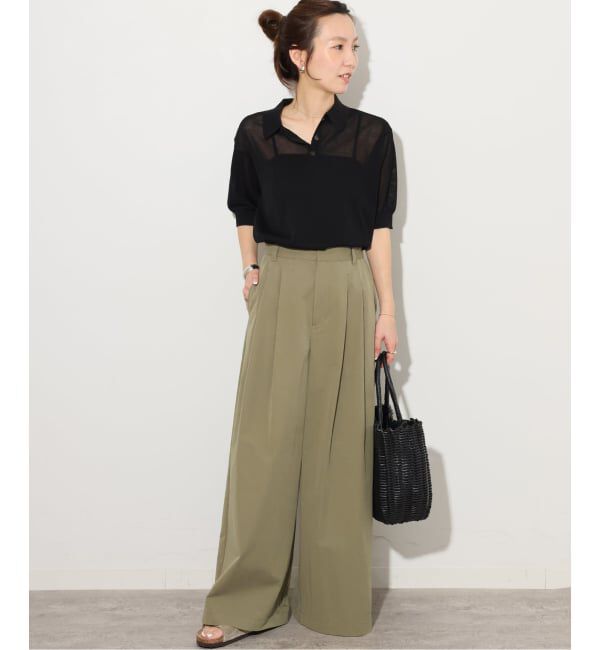 JOURNAL STANDARD relume「コットンナイロンタックワイドロングパンツ」|チノ|