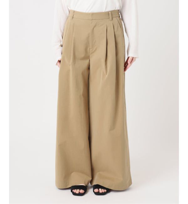 JOURNAL STANDARD relume「コットンナイロンタックワイドロングパンツ」|チノ|