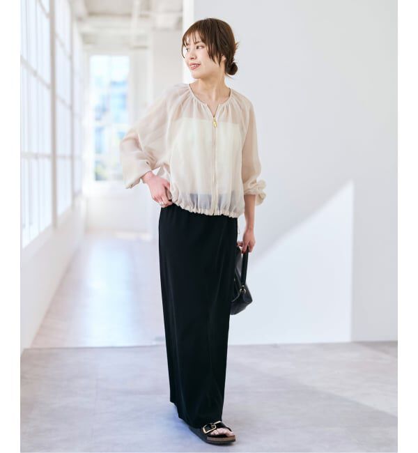 Spick and Span「メッシュギャザーブルゾン」|その他|