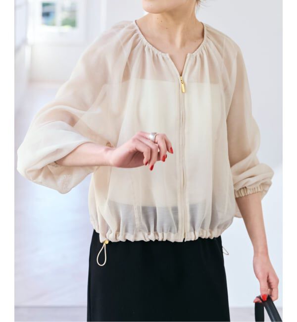 Spick and Span「メッシュギャザーブルゾン」|その他|
