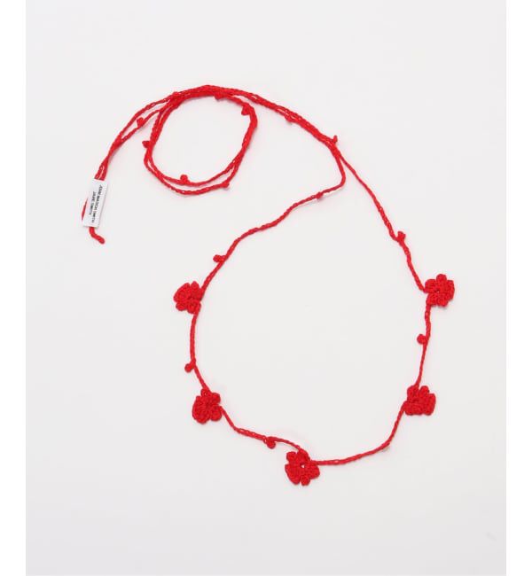 FRAMeWORK「JANE SMITH crochet flower string」|その他|レッド