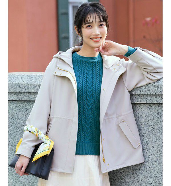 ANY SIS「【2WAY】エレカジストレッチ フーデットハーフ アウター」|その他|