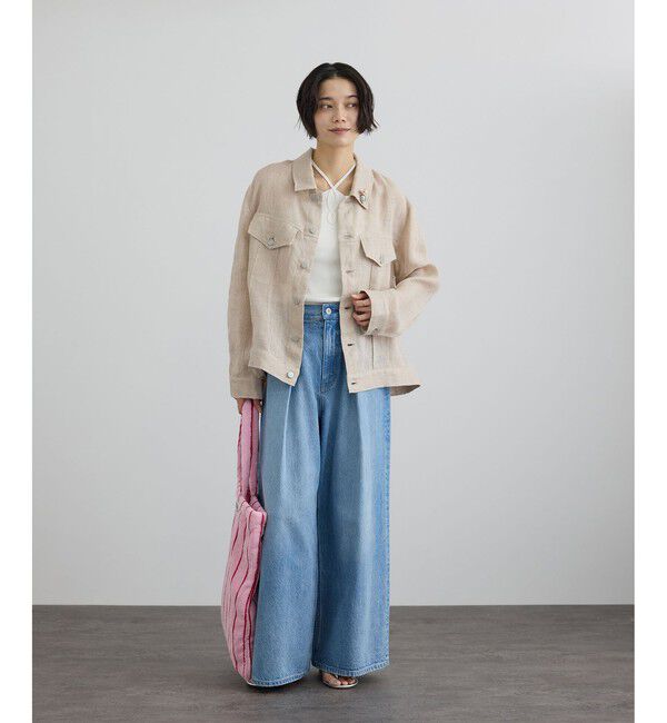 SALON adam et rope'「リネンカラミシアーGジャン / イージーケア」|その他|