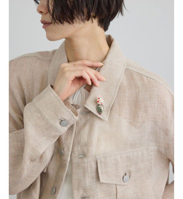 SALON adam et rope'「リネンカラミシアーGジャン / イージーケア」|その他|