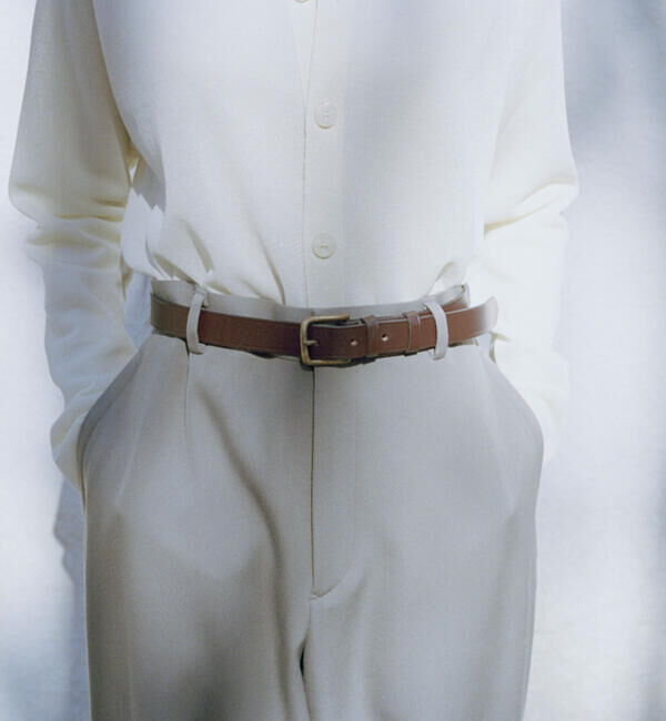 「Brady | WEST END BELT 1in-GOLD UNISEX」|ベルト|BROWN
