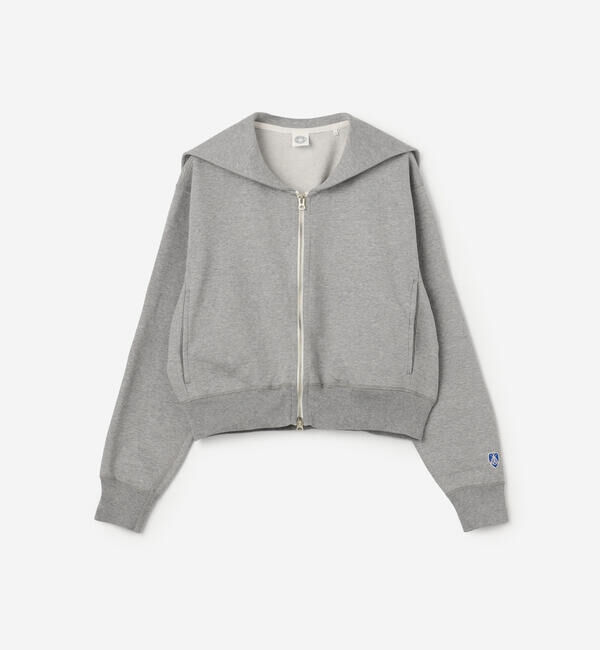 ORCIVAL「ORCIVAL | コットン裏毛 ジップセーラー WOMEN」|スウェット・ジャージ|GREY