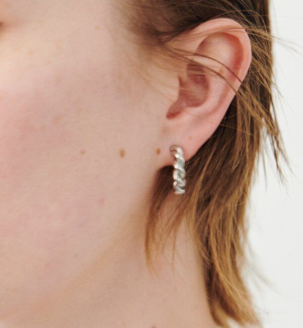  「【Sivelle./シヴェル】ステンレスツイストフープピアス」|ピアス|