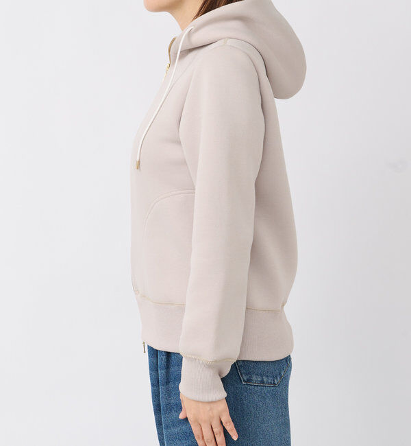  「【WEB限定/キレイめ上品】スポンジダンボールZIPパーカーカットソー」|パーカー|