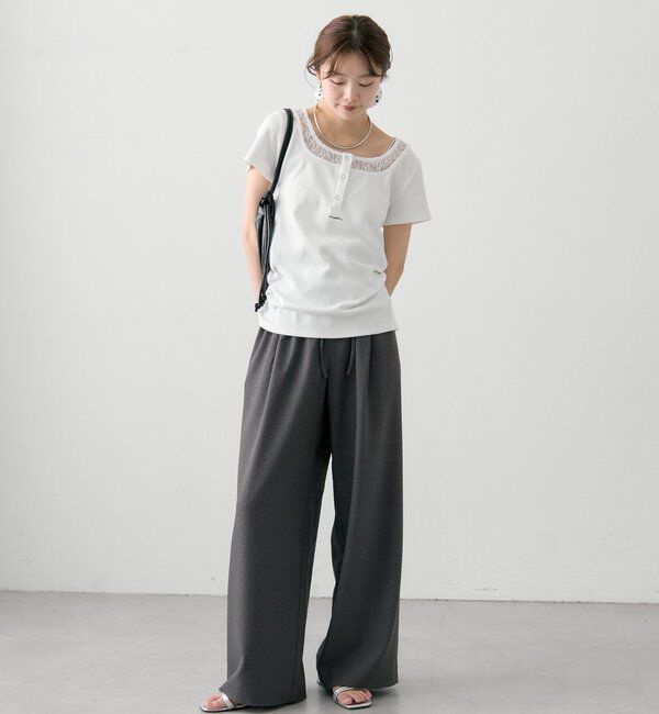  「スクエアネックヘンリーTシャツ」|Tシャツ・カットソー|