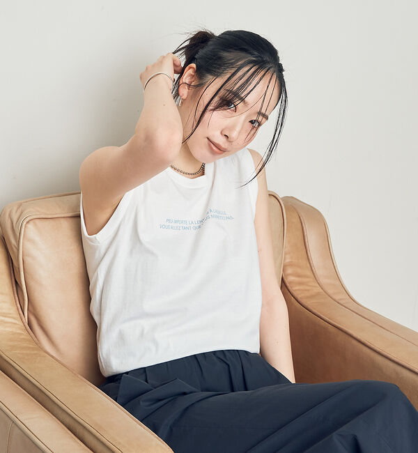 Rouge vif「バックバーティカルロゴタンクトップ」|Tシャツ・カットソー|