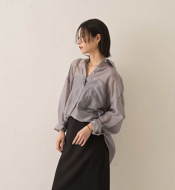 Rouge vif「【新色登場】バックツイストシャツ」|シャツ・ブラウス|