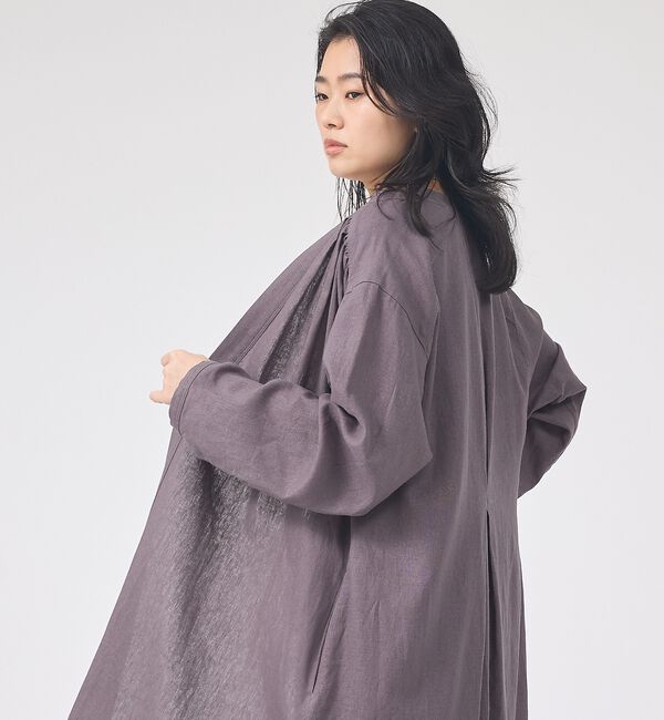 Rouge vif「【セットアップ対応】リネンロングトッパー/シャツ/カーディガン/羽織」|シャツ・ブラウス|