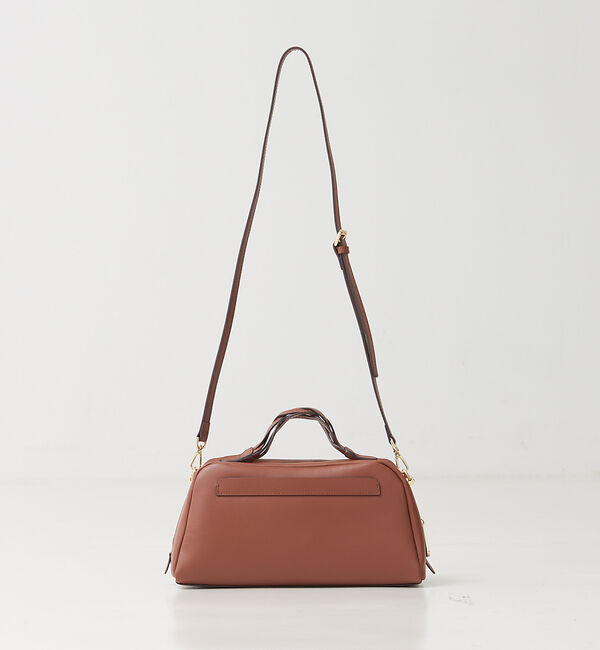 LOWELL things「【GISELe・CLASSY掲載】Rippl/レザー2WayショルダーボストンB」|ショルダー・メッセンジャー|ブラウン