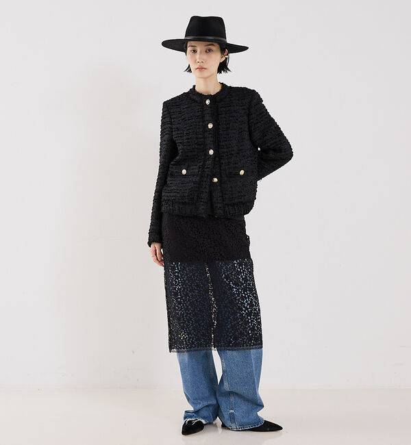 The Store by C' 「【MARIA McMANUS】Lace Ruchesd Skirt／レースルーシ」|スカート|
