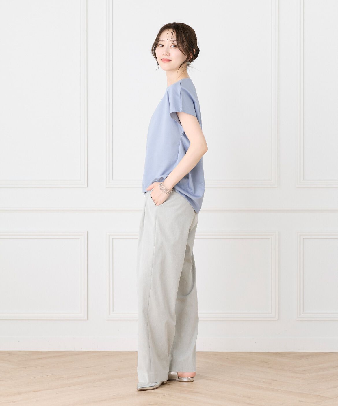 7-IDconcept.「《大きいサイズ》バックロングサイドタックプルオーバー《日本製》」|Tシャツ・カットソー|