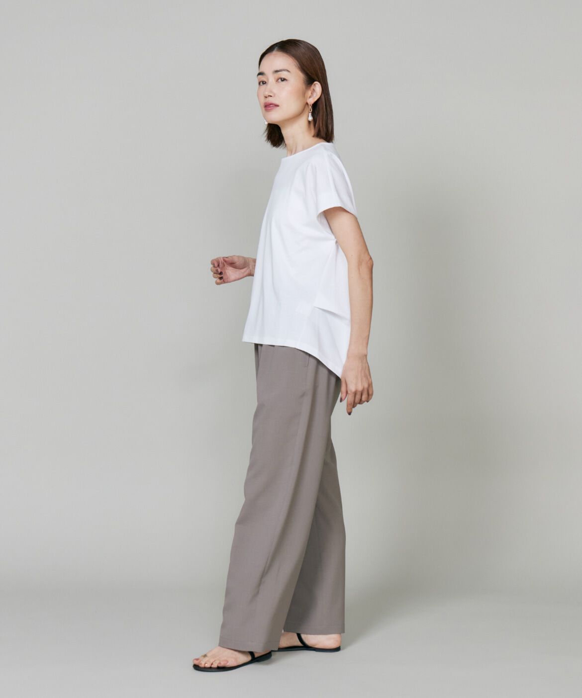 7-IDconcept.「《大きいサイズ》バックロングサイドタックプルオーバー《日本製》」|Tシャツ・カットソー|