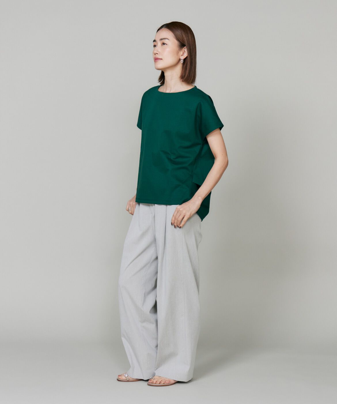 7-IDconcept.「《大きいサイズ》バックロングサイドタックプルオーバー《日本製》」|Tシャツ・カットソー|