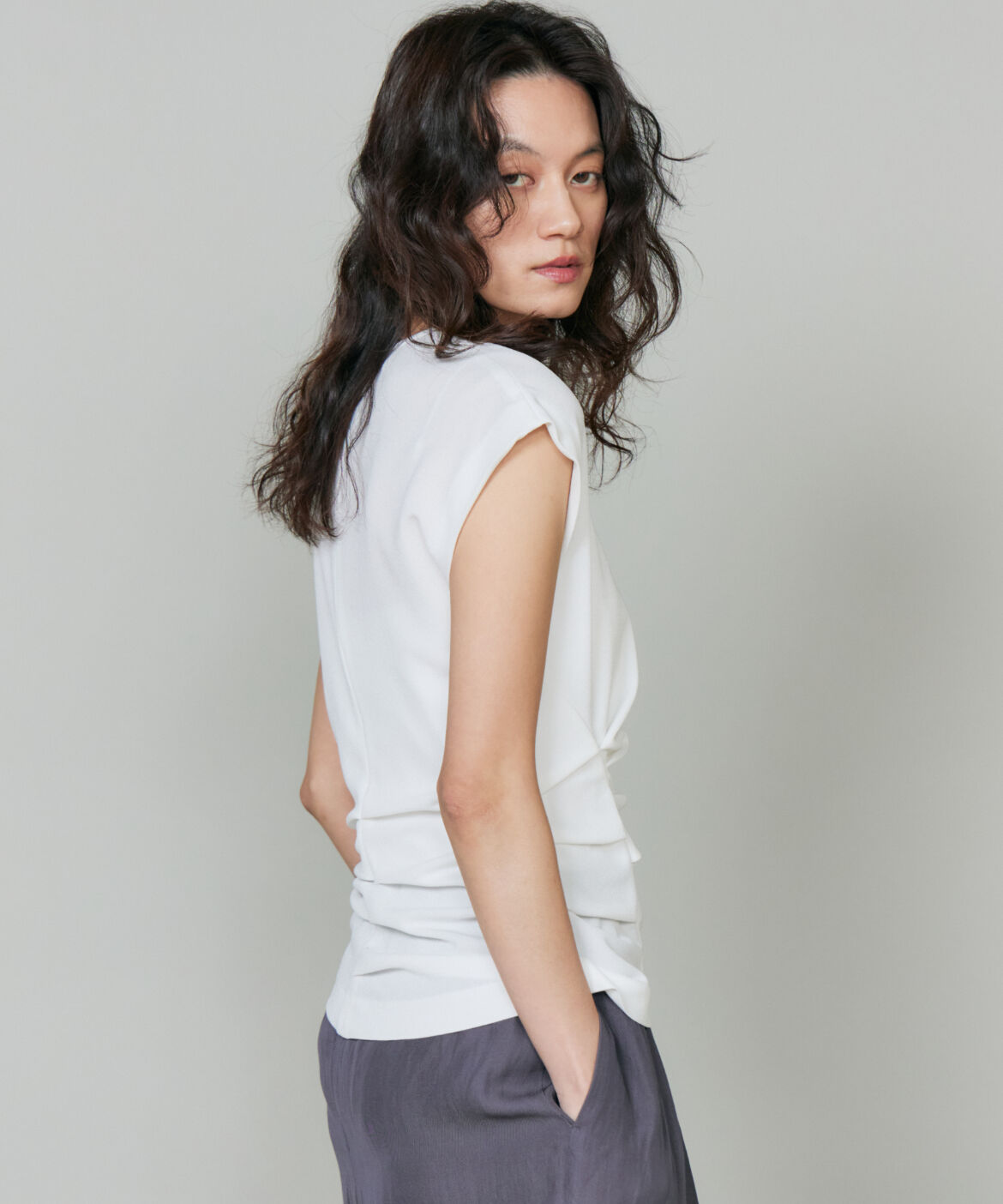 la veille by SUPERIOR CLOSET「ギャザートップス」|シャツ・ブラウス|