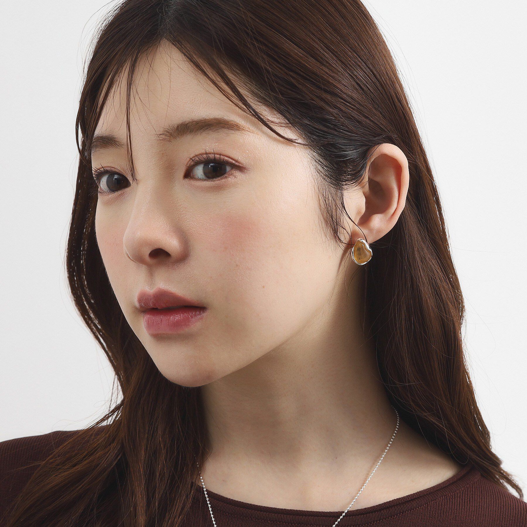 grove「ストーン調スタッドピアス」|ピアス|