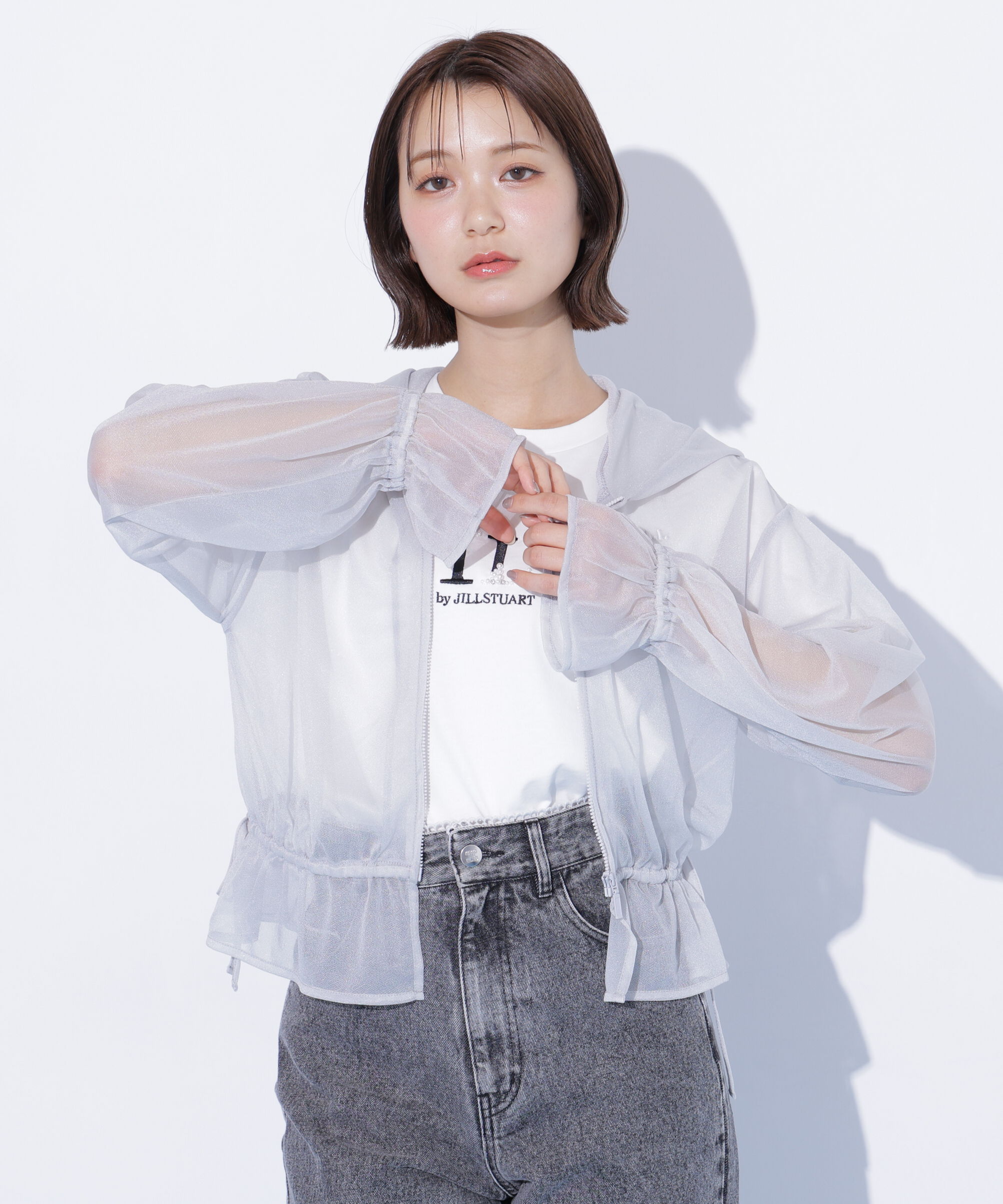  「シアーパーカー」|Tシャツ・カットソー|グレー