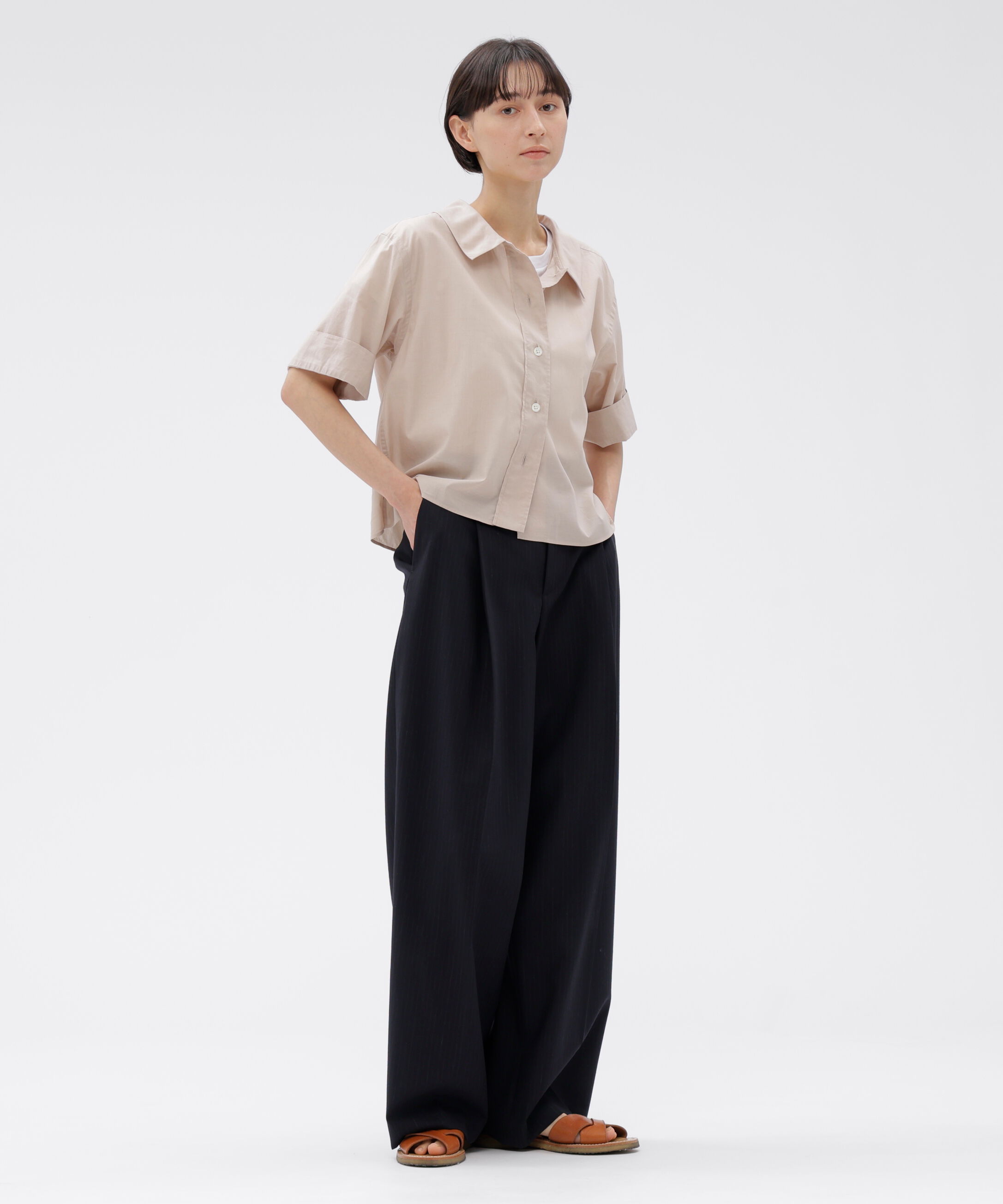  「WASHED COTTON SHIRT」|シャツ・ブラウス|