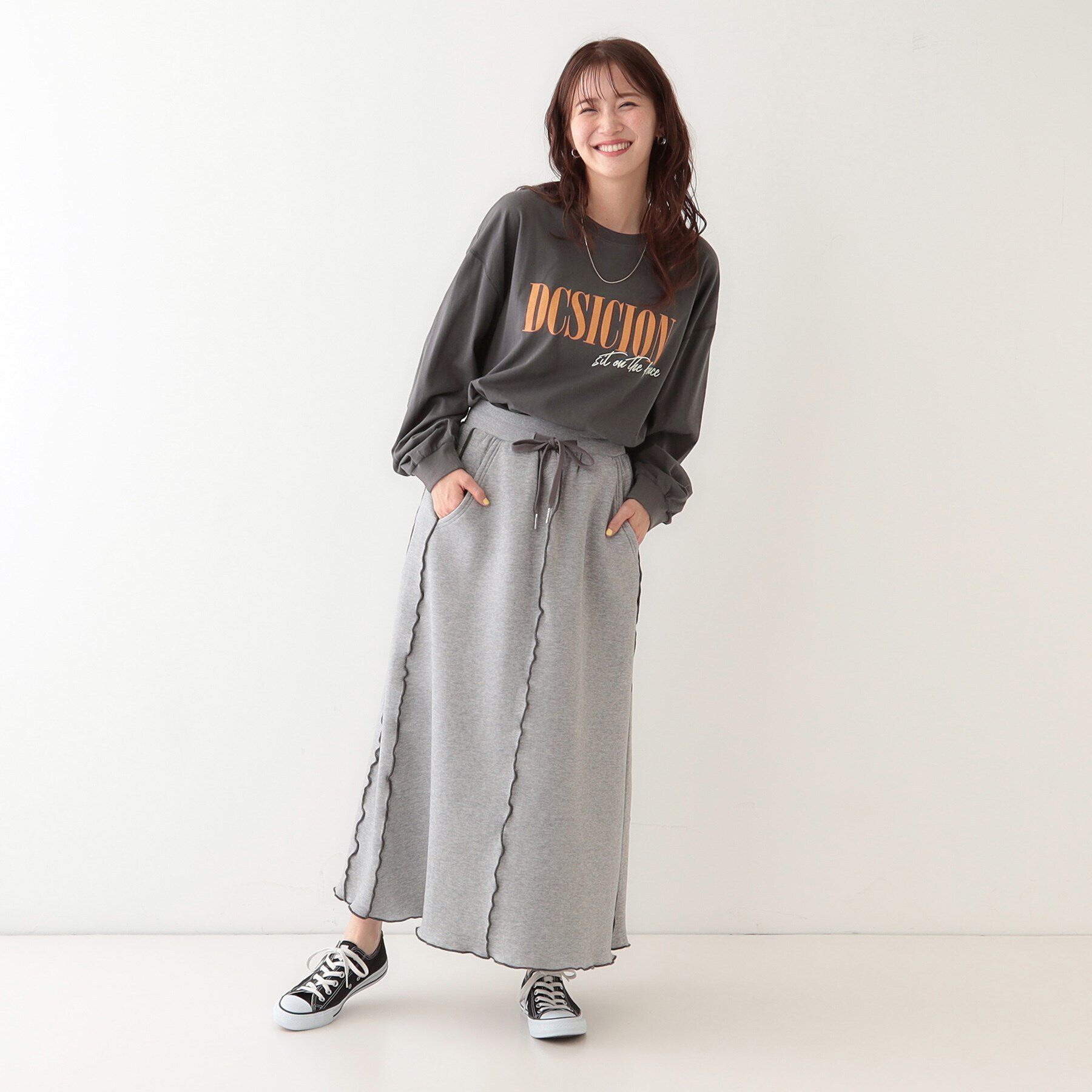 SHOO･LA･RUE「【洗える】1枚でもレイヤードでも 選べる5柄 BIGロンT」|Tシャツ・カットソー|