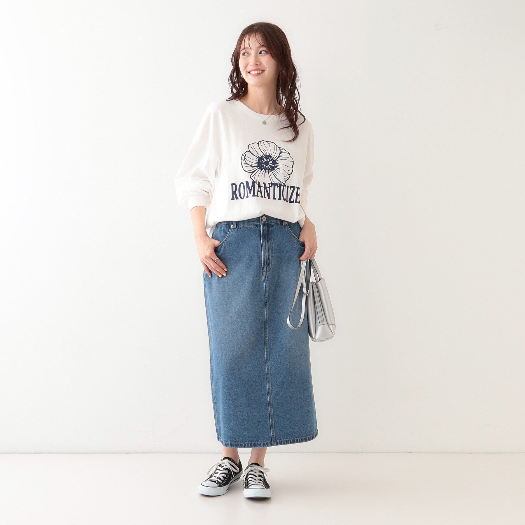 SHOO･LA･RUE「【洗える】1枚でもレイヤードでも 選べる5柄 BIGロンT」|Tシャツ・カットソー|