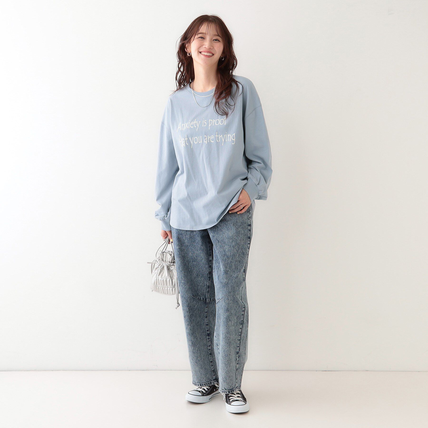 SHOO･LA･RUE「【洗える】1枚でもレイヤードでも 選べる5柄 BIGロンT」|Tシャツ・カットソー|