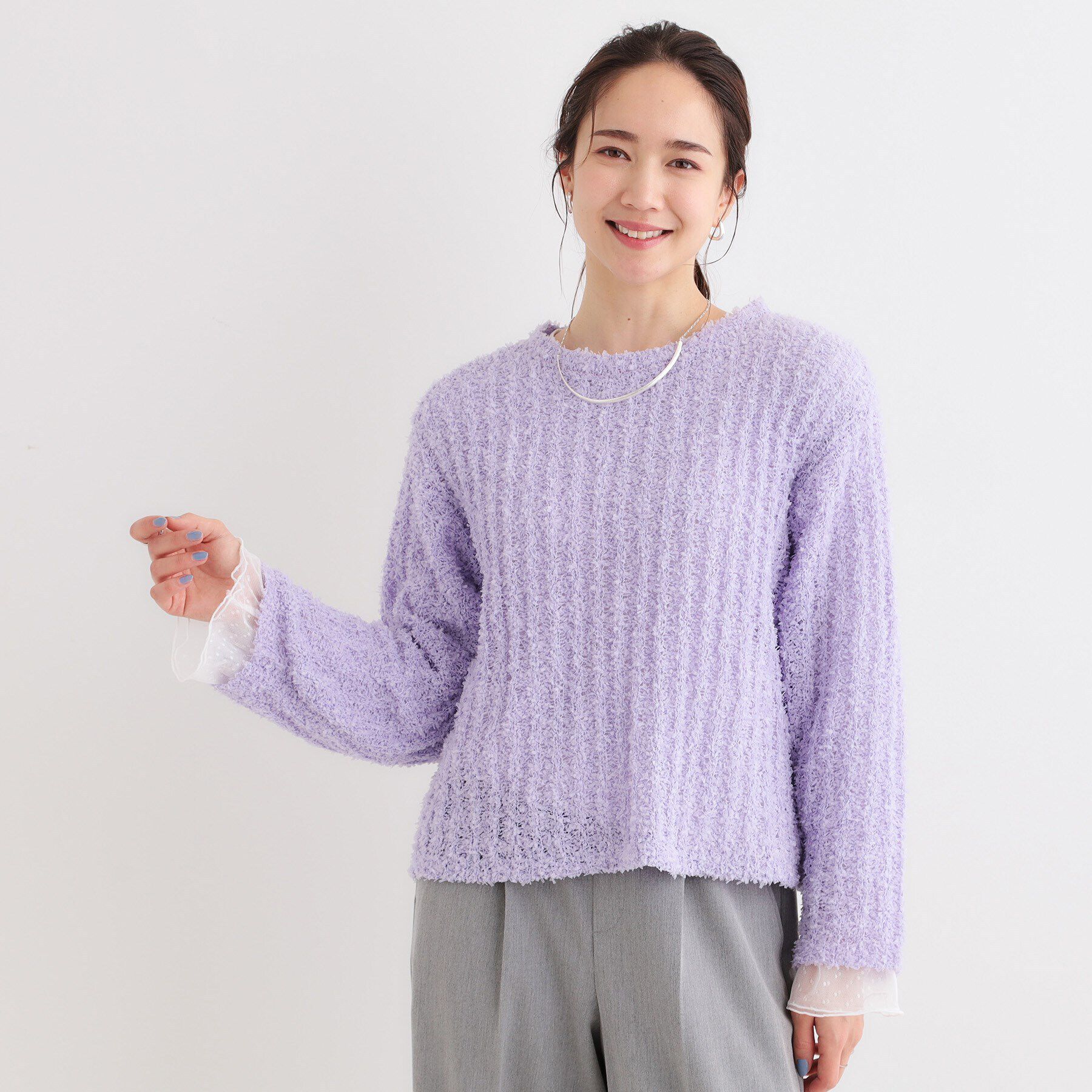 SHOO･LA･RUE「程よくエアリー テープヤーンニット」|ニット・セーター|