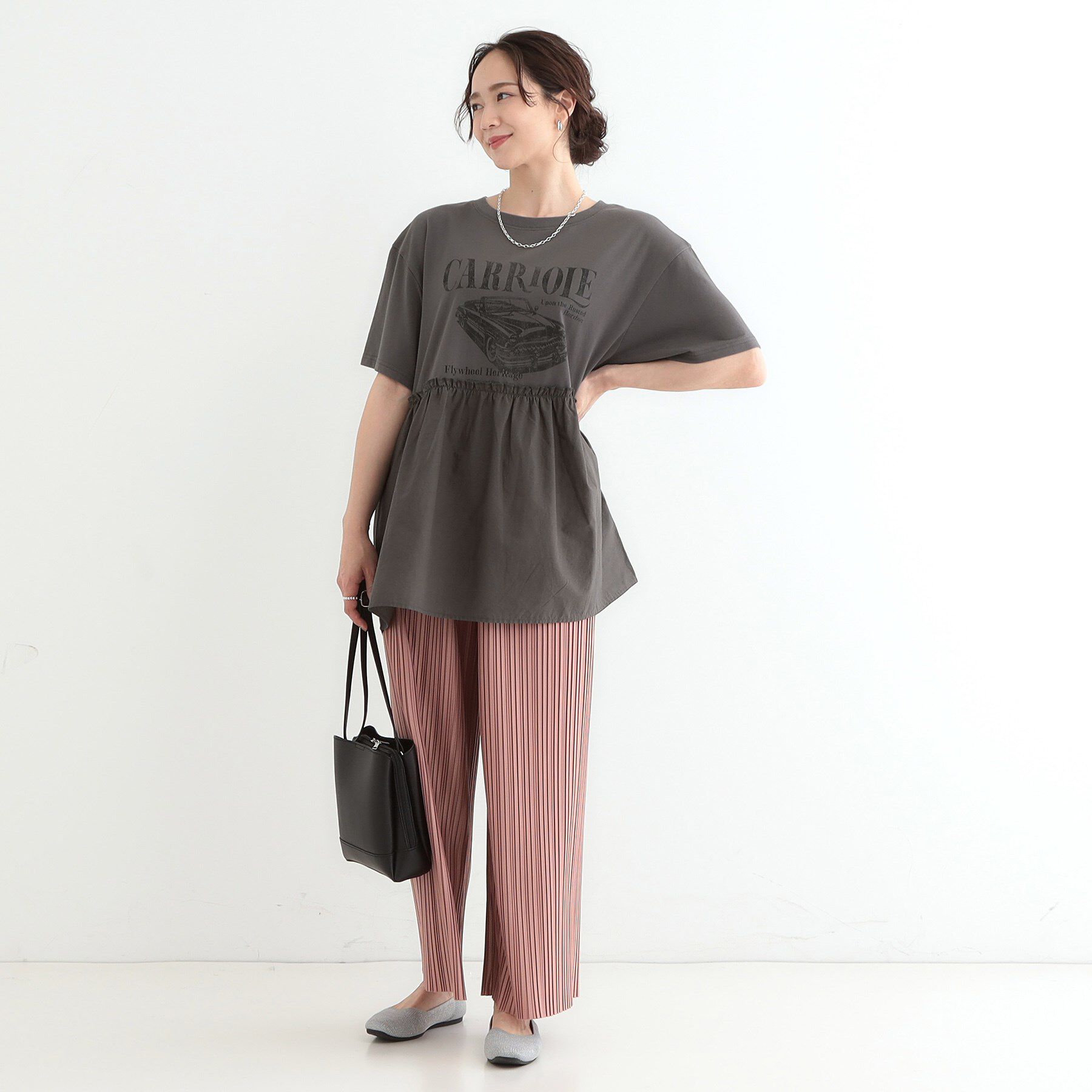 SHOO･LA･RUE「切り替えリメイク風カットソー」|Tシャツ・カットソー|