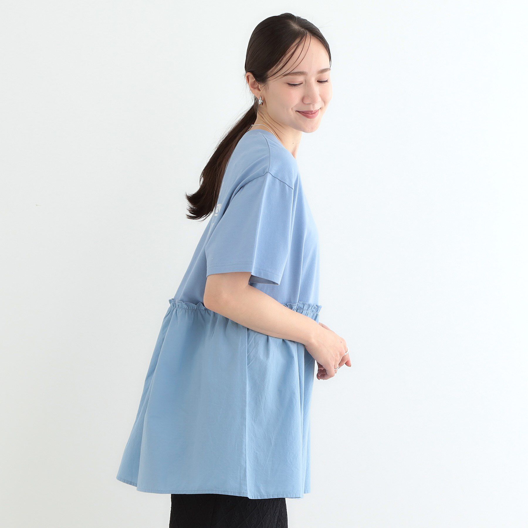 SHOO･LA･RUE「切り替えリメイク風カットソー」|Tシャツ・カットソー|
