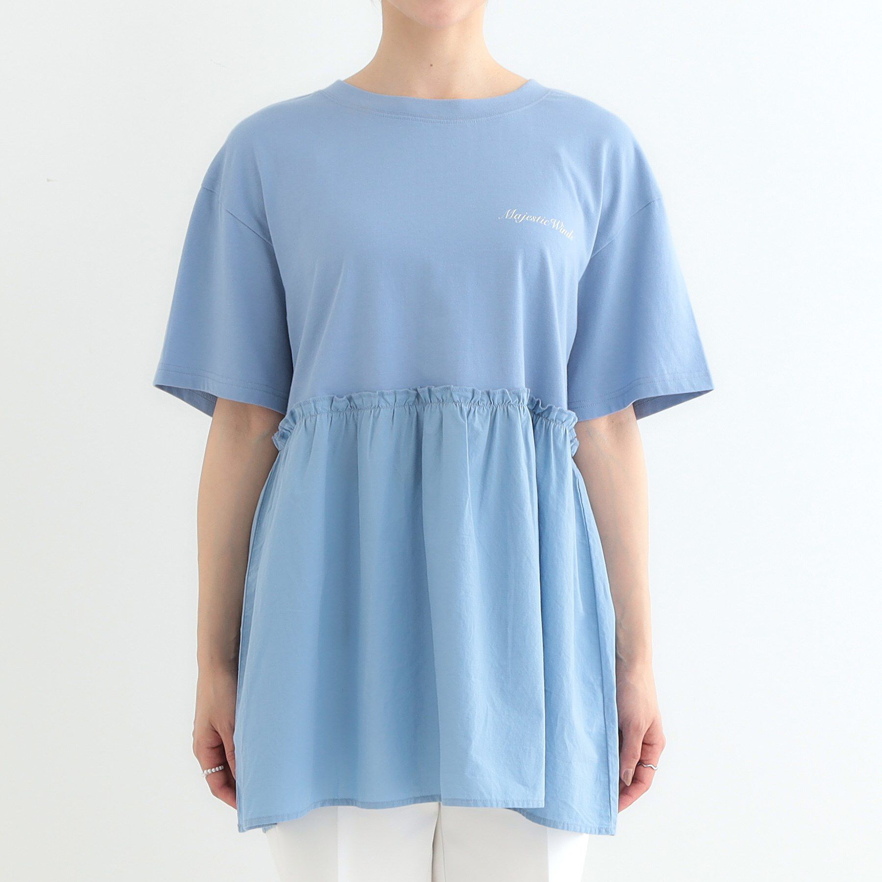 SHOO･LA･RUE「切り替えリメイク風カットソー」|Tシャツ・カットソー|