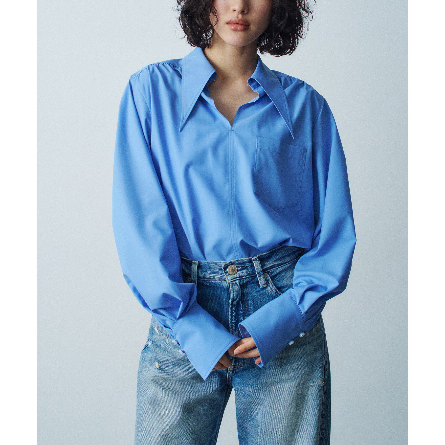 CODE A「point neck shirt」|シャツ・ブラウス|