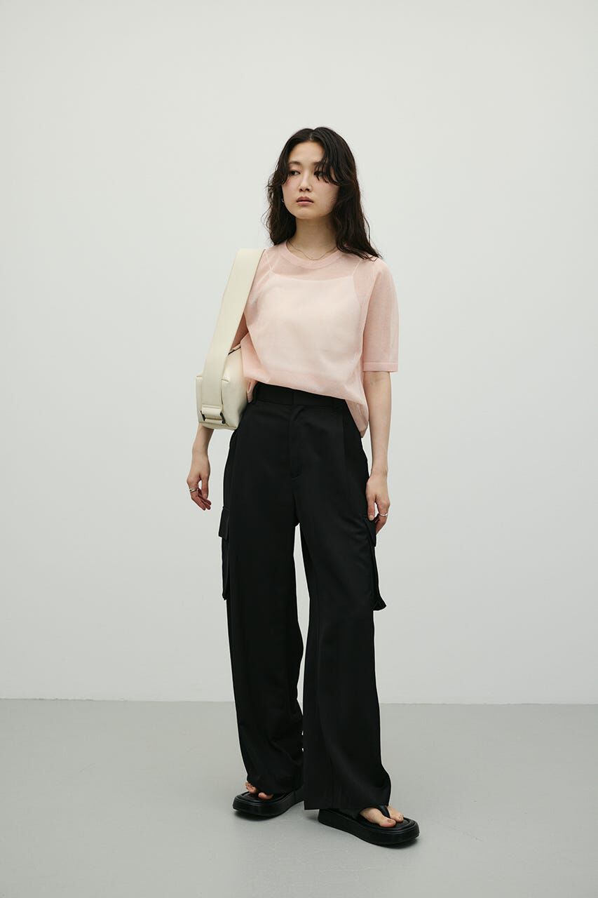 STYLEMIXER「ウォッシャブルリネンミックスニットT」|ニット・セーター|