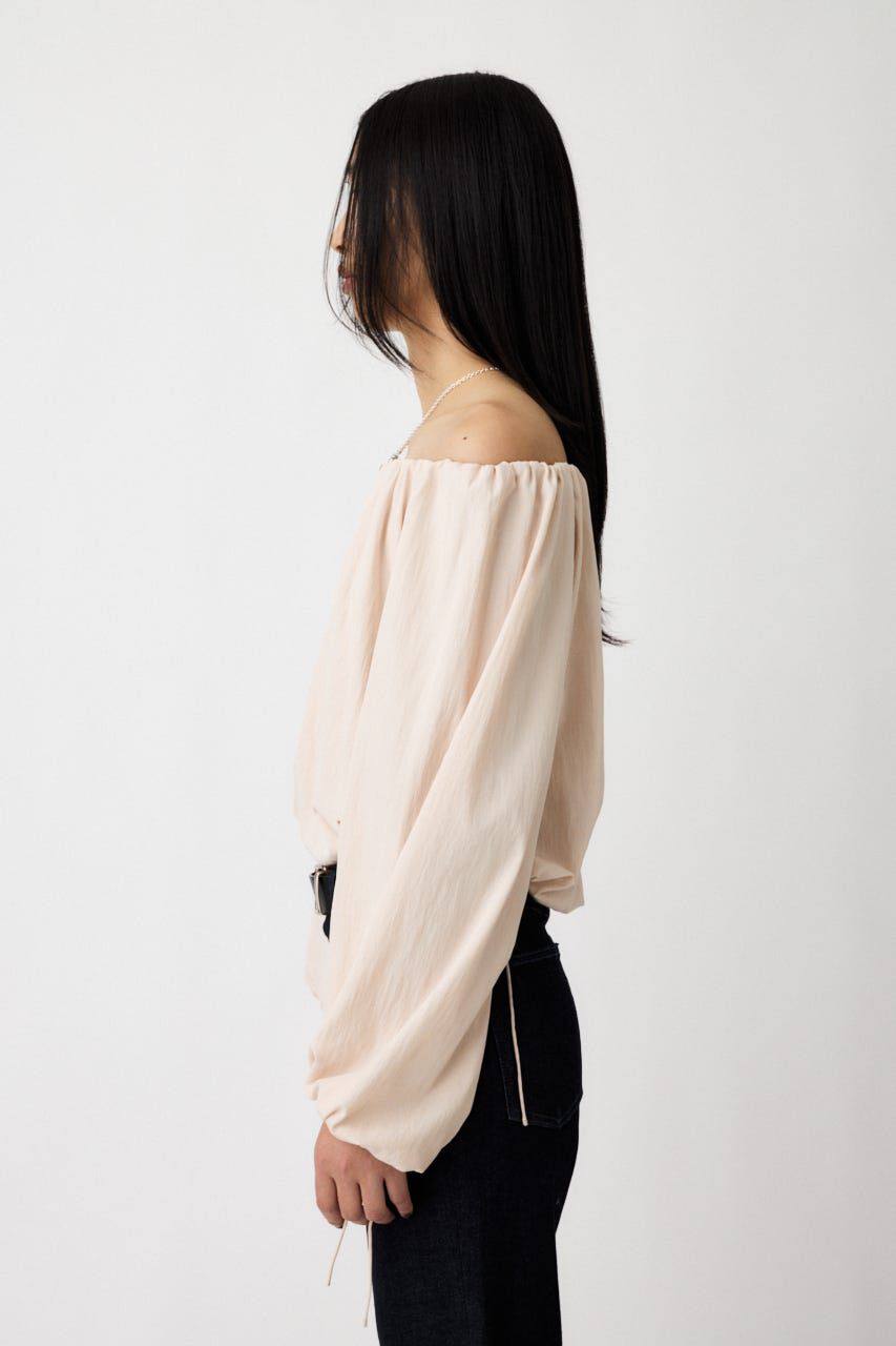 MOUSSY「OFF SHOULDER PUFFY ブラウス」|シャツ・ブラウス|