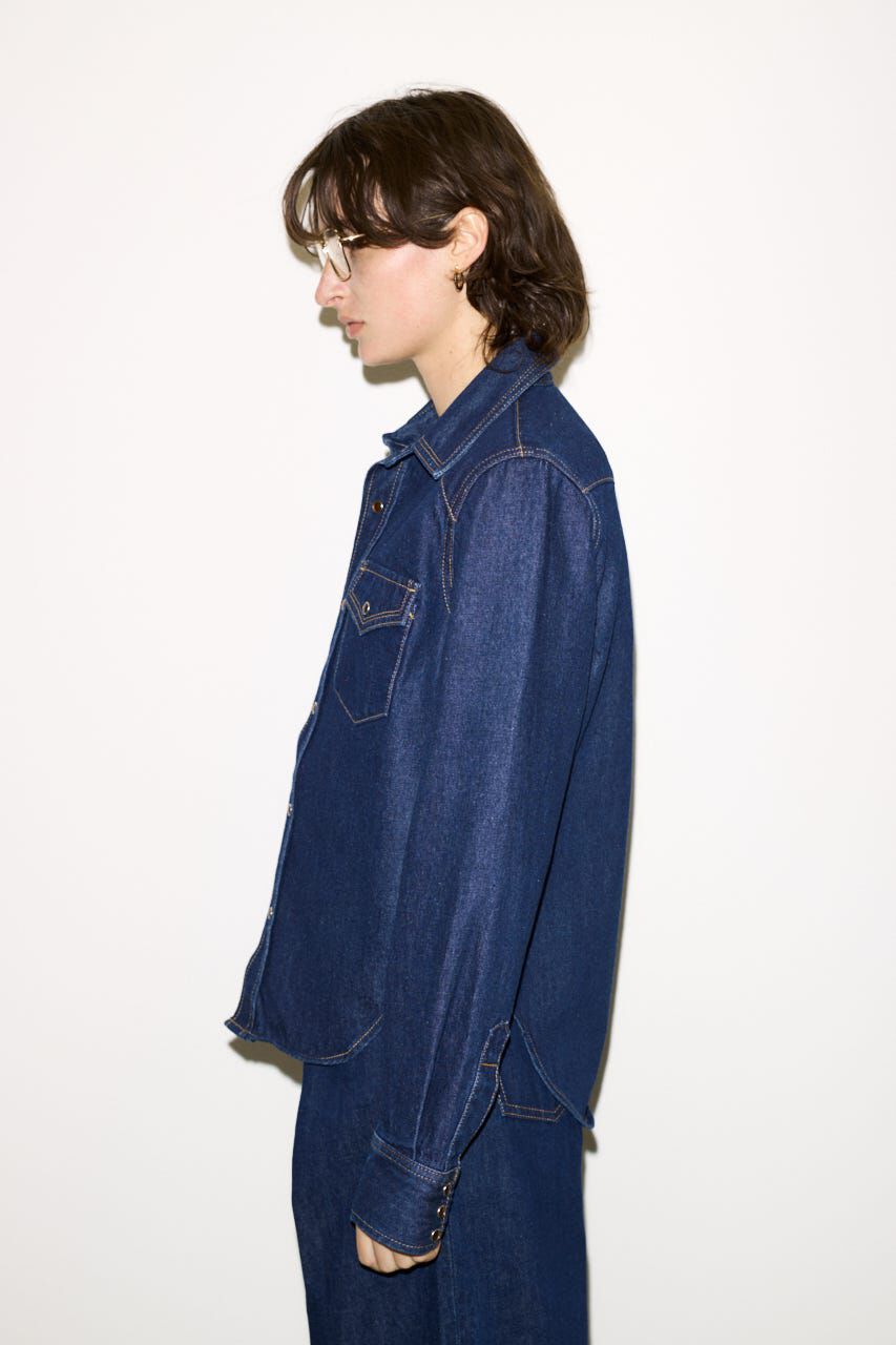 SLY「PK LONG SLEEVE DENIM シャツ」|シャツ・ブラウス|