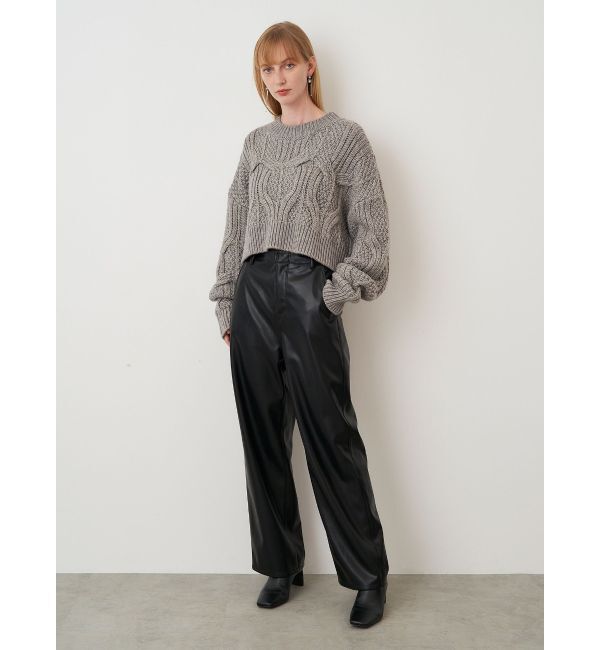 ELENDEEK「WIDE STRAIGHT LEATHER PT」|その他|
