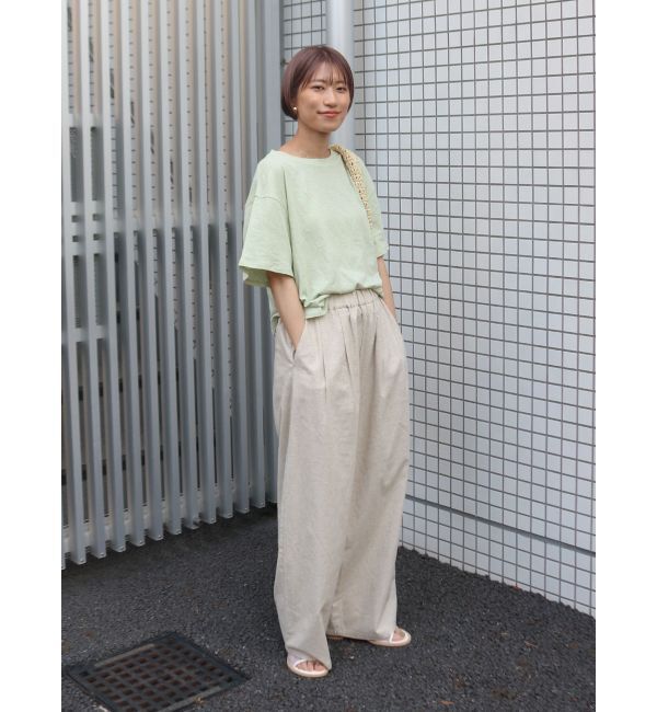 Ungrid「リネン混カーブラフパンツ」|その他|