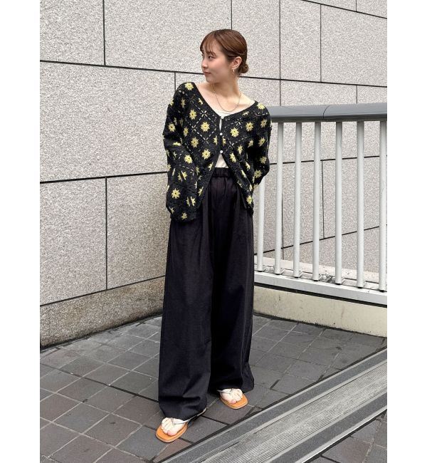 Ungrid「リネン混カーブラフパンツ」|その他|
