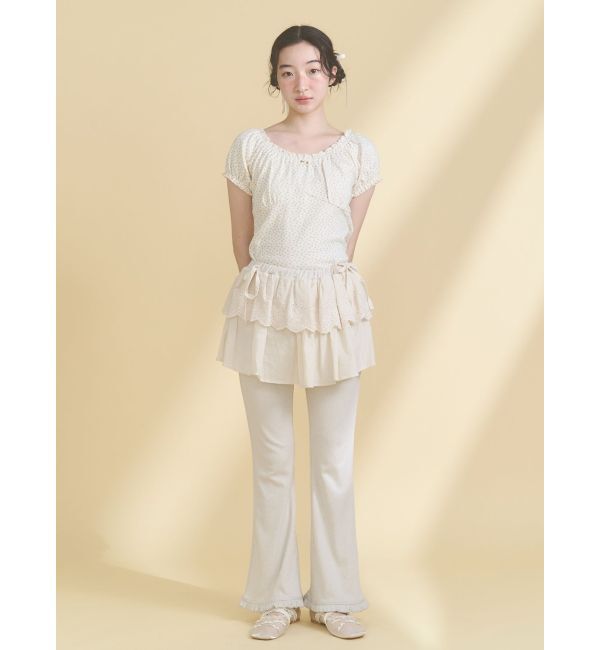 merry jenny「petit flower pure neck tee」|Tシャツ・カットソー|