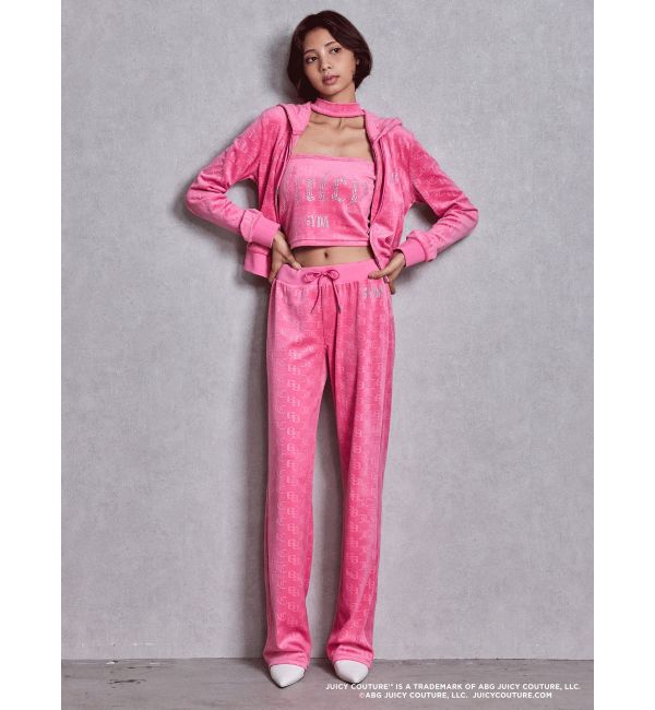GYDA「GYDA&times;Juicy Couture GG JC Emboss Big Bling Velour Bustier」|チューブトップ|