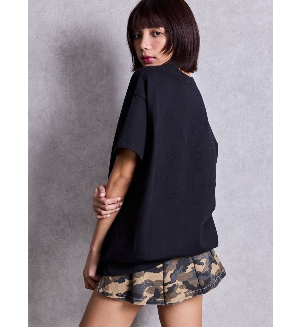 GYDA「sacred edge cross emboss BIG Tシャツ」|Tシャツ・カットソー|
